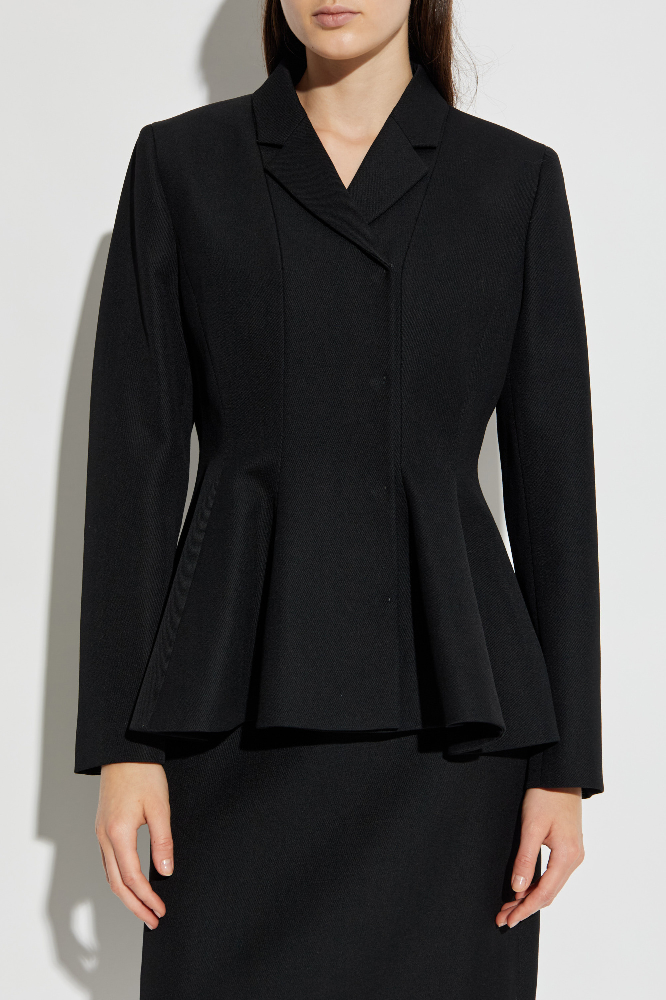 Fendi Wool blazer with peplum | Women's | Vitkac